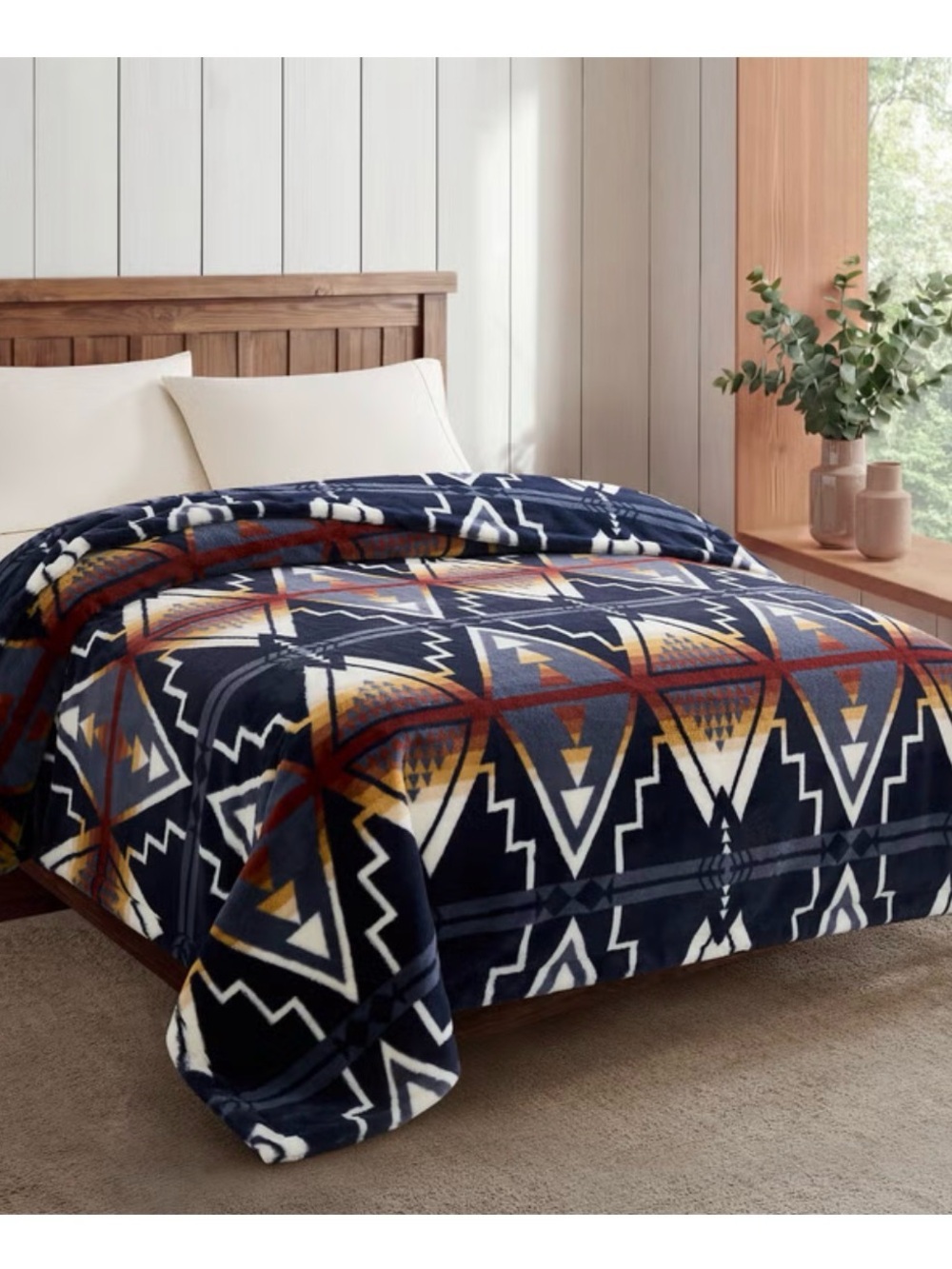 Pendleton Blanket Faux Fur Luxe Blanket Queen Size Blanket